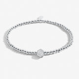 Share Happiness 'A Beautiful Day Starts With A Beautiful Mindset' Bracelet In Silver Plating By Joma Jewellery
