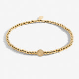 Share Happiness 'Collect Adventures, Dream Explore Discover' Bracelet In Gold Plating By Joma Jewellery