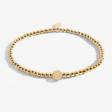 Share Happiness 'Do What You Love, Prioritise Happiness' Bracelet In Gold Plating By Joma Jewellery