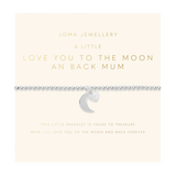 Mother's Day A Little 'I Love You To The Moon And Back Mum' Bracelet In Silver Plating From Joma Jewellery
