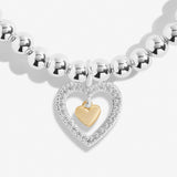 Mother's Day A Little 'I Love You Mummy' Bracelet In Silver Plating And Gold Plating From Joma Jewellery