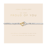 Forever Yours 'So Very Proud Of You' Bracelet In Silver Plating And Gold Plating By Joma Jewellery