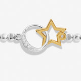 Forever Yours 'Always Dream Big' Bracelet In Silver Plating And Gold Plating By Joma Jewellery