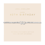 Forever Yours '40th Birthday' Bracelet In Silver Plating By Joma Jewellery