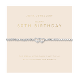 Forever Yours '50th Birthday' Bracelet In Silver Plating By Joma Jewellery