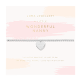 Grandparent A Little 'Wonderful Nanny' Bracelet In Silver Plating From Joma Jewellery