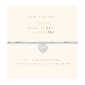 Grandparent A Little 'Wonderful Grandma' Bracelet In Silver Plating From Joma Jewellery