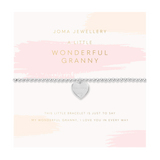 Grandparent A Little 'Wonderful Granny' Bracelet In Silver Plating From Joma Jewellery