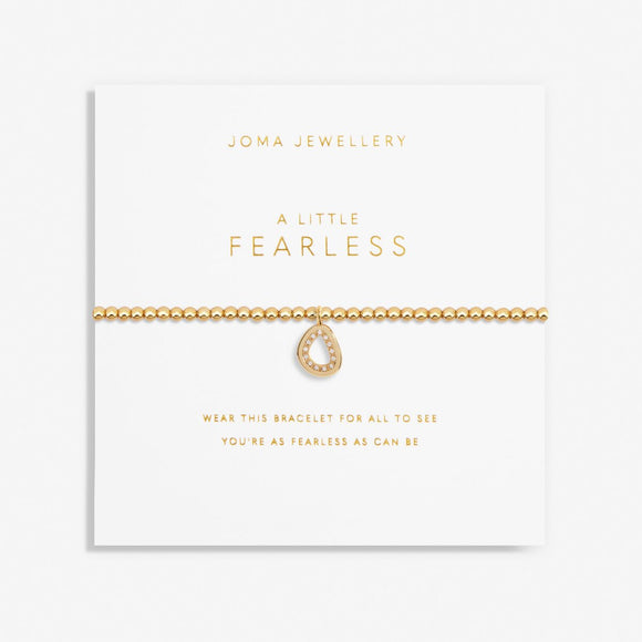 A Little 'Fearless' Bracelet In Gold Plating by Joma Jewellery