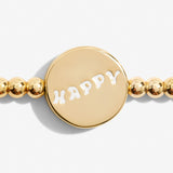 A Little 'Happiness' Bracelet In Gold Plating by Joma Jewellery