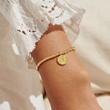 A Little 'Live In The Moment' Bracelet In Gold Plating by Joma Jewellery