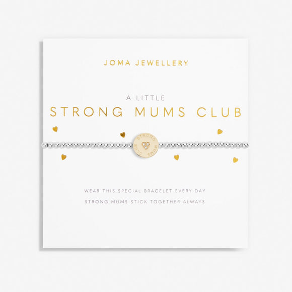 A Little 'Strong Mums Club' Bracelet In Silver Plating And Gold Plating  Joma Jewellery
