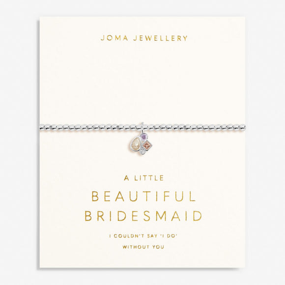 A Little 'Beautiful Bridesmaid' Bracelet In Silver Plating From Joma Jewellery