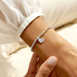 Bridal From The Heart Gift Box 'Bride' Bracelet In Silver Plating From Joma Jewellery