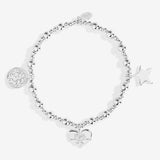 Boxed  Life's A Charm 'Thank You' Bracelet In Silver Plating  by Joma Jewellery