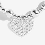 Life's A Charm 'From The Heart' Bracelet In Silver Plating By Joma Jewellery