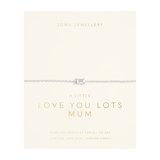 Love From Your Little Ones 'Love You Lots Mum' Bracelet In Silver Plating From Joma Jewellery