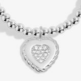 A Little 'Kind Heart' Bracelet In Silver Plating From Joma Jewellery