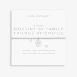 A Little 'Cousins By Family Friends By Choice' Bracelet In Silver Plating Joma Jewellery