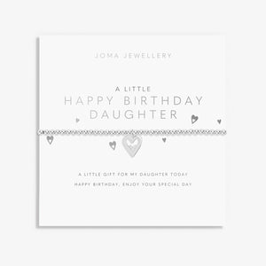 A Little 'Happy Birthday Daughter' Bracelet In Silver Plating Joma Jewellery