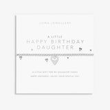 A Little 'Happy Birthday Daughter' Bracelet In Silver Plating Joma Jewellery