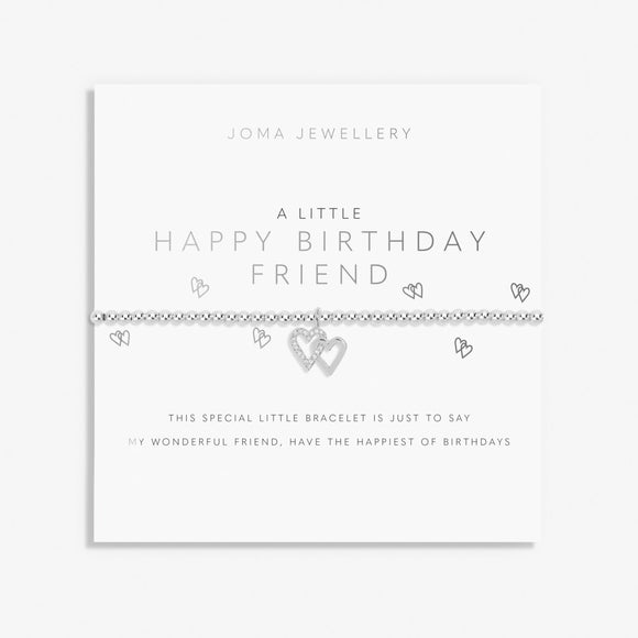 A Little 'Happy Birthday Friend' Bracelet In Silver Plating Joma Jewellery