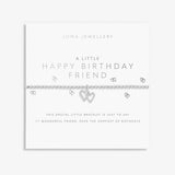 A Little 'Happy Birthday Friend Bracelet In Silver Plating Joma Jewellery