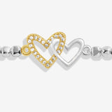 Joma Jewellery  Forever Yours 'Love You Mum' Bracelet In Silver And Gold Plating