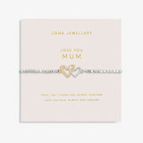 Joma Jewellery  Forever Yours 'Love You Mum' Bracelet In Silver And Gold Plating