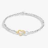 Joma Jewellery Forever Yours 'Beautiful Bestie' Bracelet In Silver And Gold Plating