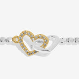 Joma Jewellery Forever Yours 'Beautiful Bestie' Bracelet In Silver And Gold Plating