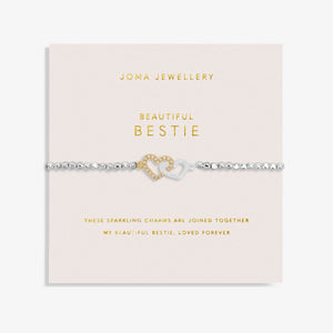 Joma Jewellery Forever Yours 'Beautiful Bestie' Bracelet In Silver And Gold Plating