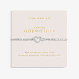 Joma Jewellery Forever Yours 'Amazing Godmother' Bracelet In Silver Plating