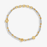 Joma Jewellery Happy Little Moments 'Lucky' Bracelet In Silver And Gold Plating