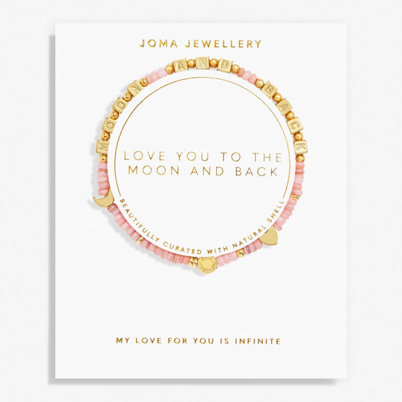 Joma Jewellery Happy Little Moments 'Love You To The Moon And Back' Bracelet In Gold Plating