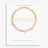 Joma Jewellery Happy Little Moments 'Love You To The Moon And Back' Bracelet In Gold Plating