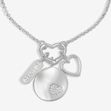 Joma Jewellery Little Links Heart Clasp So Loved Charms Bracelet In Silver Plating