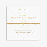 Joma Jewellery  A Little 'Happy Birthday' Bracelet In Gold Plating