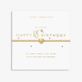 Joma Jewellery  A Little 'Happy 18th Birthday' Bracelet In Gold Plating