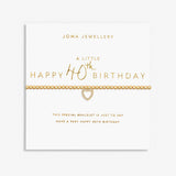 Joma Jewellery  A Little 'Happy Birthday' Bracelet In Gold Plating