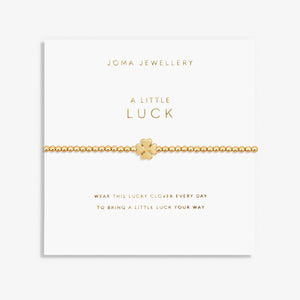 Joma Jewellery  A Little 'Luck' Bracelet In Gold Plating