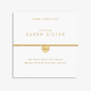 Joma Jewellery  A Little 'Super Sister' Bracelet In Gold Plating