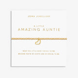 Joma Jewellery  A Little 'Amazing Auntie' Bracelet In Gold Plating