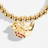 Joma Jewellery  A Little 'Robins Appear When Loved Ones Are Near' Bracelet In Gold Plating