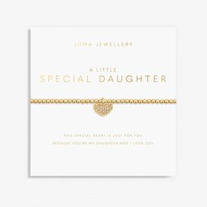 Joma Jewellery  A Little 'Special Daughter' Bracelet In Gold Plating