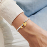 Boxed A Little 'Friendship' Bracelet In Silver And Gold Plating by Joma Jewellery