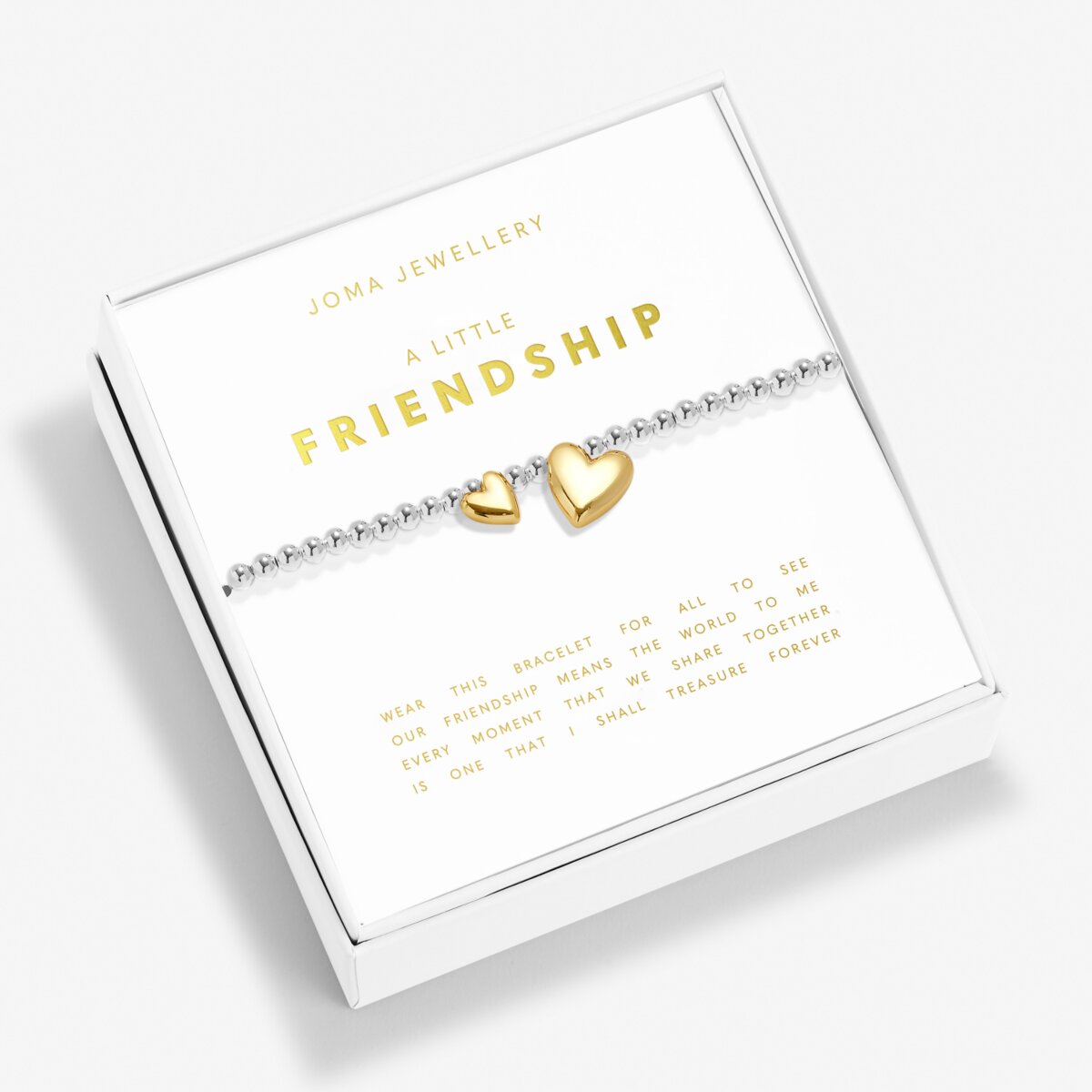 Boxed A Little 'Friendship' Bracelet In Silver And Gold Plating by