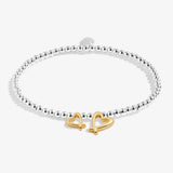 Boxed A Little 'With Love' Bracelet In Silver And Gold Plating Bracelet In Silver And Gold Plating by Joma Jewellery