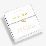 Boxed A Little 'With Love' Bracelet In Silver And Gold Plating Bracelet In Silver And Gold Plating by Joma Jewellery