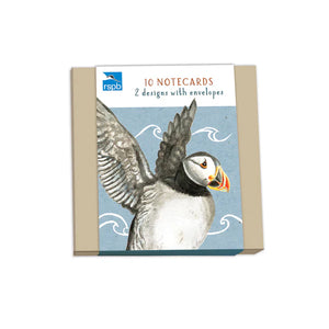 Otter House RSPB - In The Wild Stationery - (10 Cards) Square Notecard Pack - Water Birds